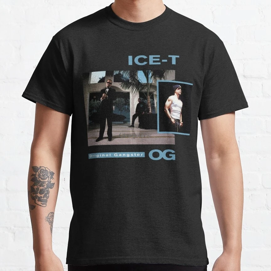 Мужская футболка Ice t O G оригинальные Гангстерские футболки 1991 для женщин и