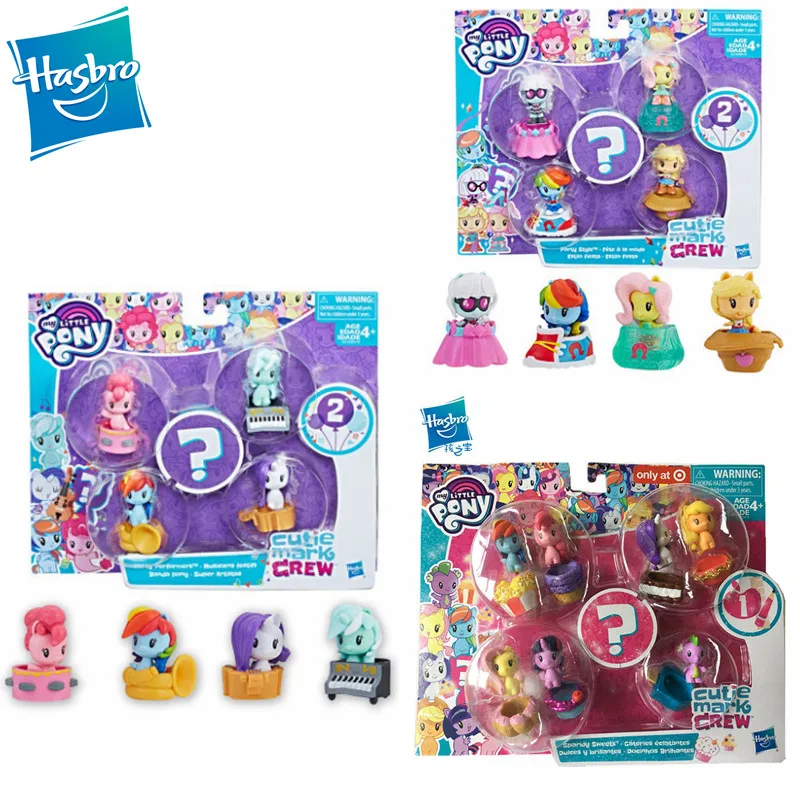 

Hasbro My Little Pony Q Version Pony Коллекционная серия Сумерки сверкающие флуттерши для девочек игрушка подарок на день рождения E2730