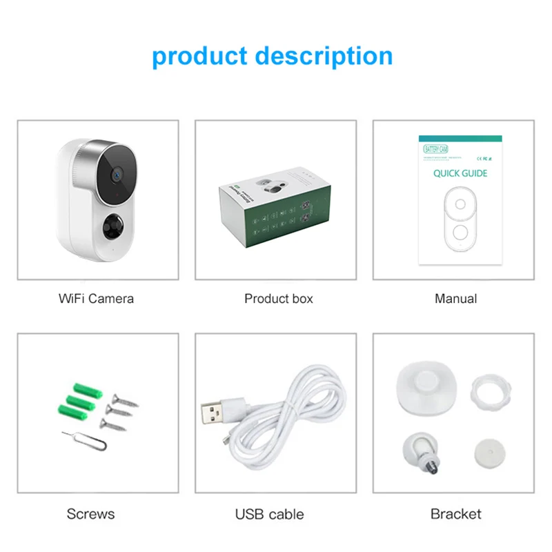 Sailvde Tuya Smart Home Открытый движения Сенсор Ip камера Wi Fi Перезаряжаемые Камера