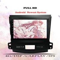 android 10 2 din car multimedia player dvd gps auto radio navigation wifi ips screen dsp for mitsubishi outlander 3 xl 2005 2012