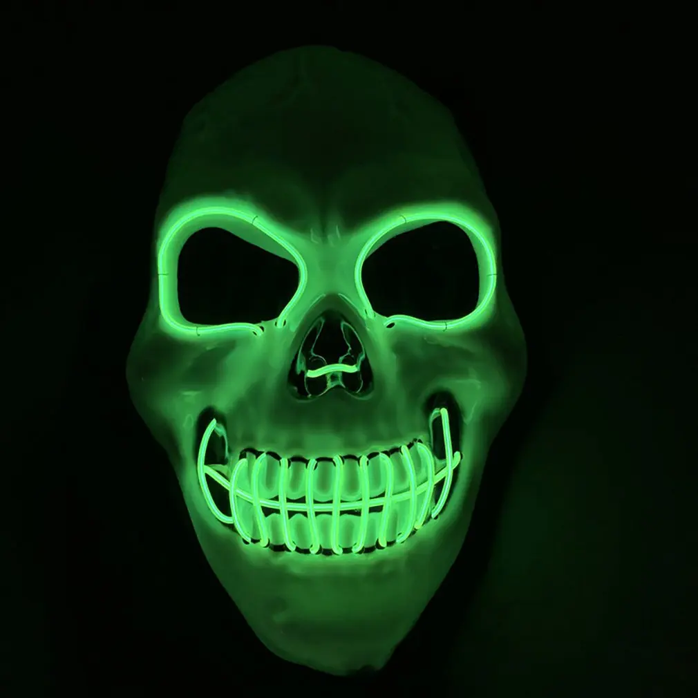 Холодсветильник Led маска для уличного танца Рождество Хэллоуин светящаяся