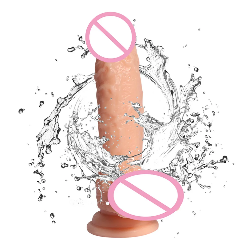 Мягкий реалистичный фаллоимитатор гибкий Пенис с сильной присоской секс игрушка