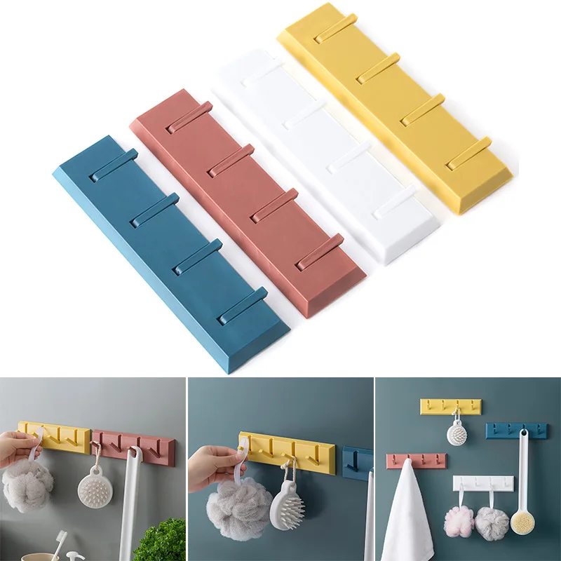 

Настенный крючок без отверстий, складной крючок, вешалка для сумок и шляп, клей-подвеска для хранения в ванной и на кухне, бесплатный новогод...