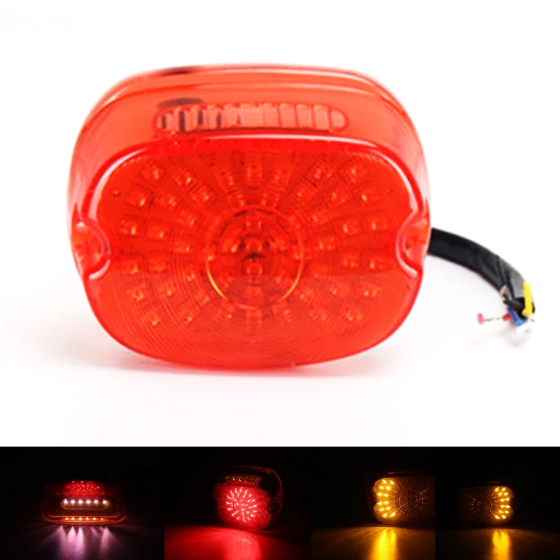 Красный задний фонарь светильник тормозной сигнал поворота для Harley Davidson Sportster FLST