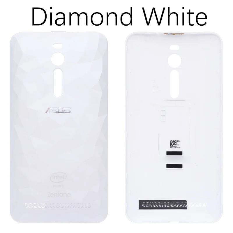 Diamond White Задний корпус для ASUS Zenfone 2 ZE551ML задняя крышка Батарейная дверь кнопка питания ze551ml запасные части - Цвет: Diamond White