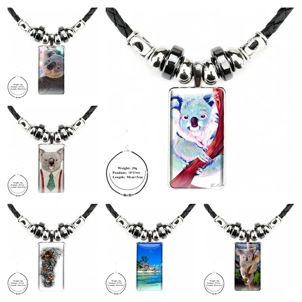 Ожерелье с подвеской-кабошоном в виде животного | Украшения и аксессуары