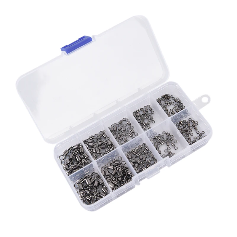 300 шт. шарикоподшипник из нержавеющей стали вертлюги рыболовные соединители