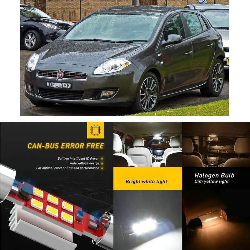 Светодиодный интерьер автомобиля огни для Fiat l 182 хэтчбек bravo ll 198 купе 175 Купол