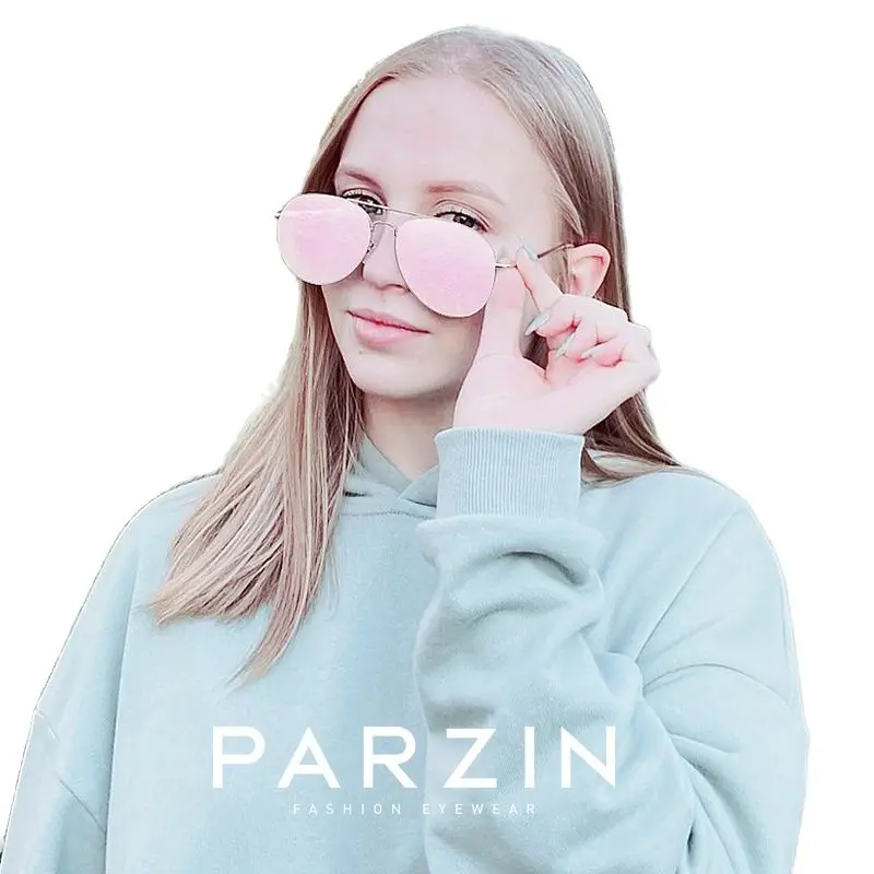 PARZIN новые женские очки пилота модные роскошные солнцезащитные для мужчин с