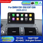 Автомобильный радиоприемник Carplay, Android 10, 1920*720P, экран для BMW 1 серии 120i E81 E82 E87 E88, мультимедийная стереосистема с GPS-навигацией