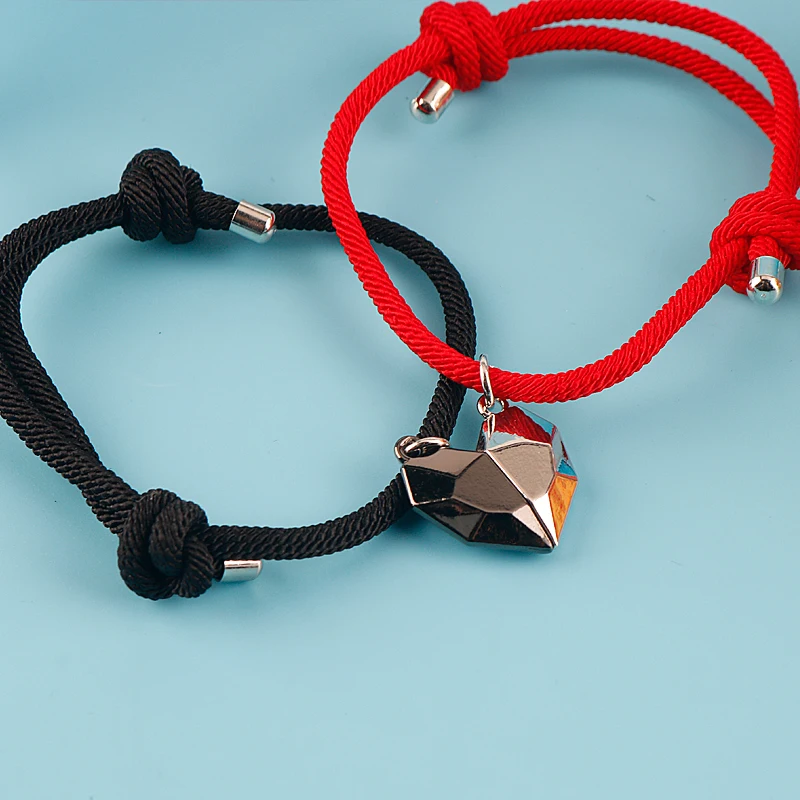 Красные черные золотые серебряные парные влюбленные цепочки ожерелье из бисера