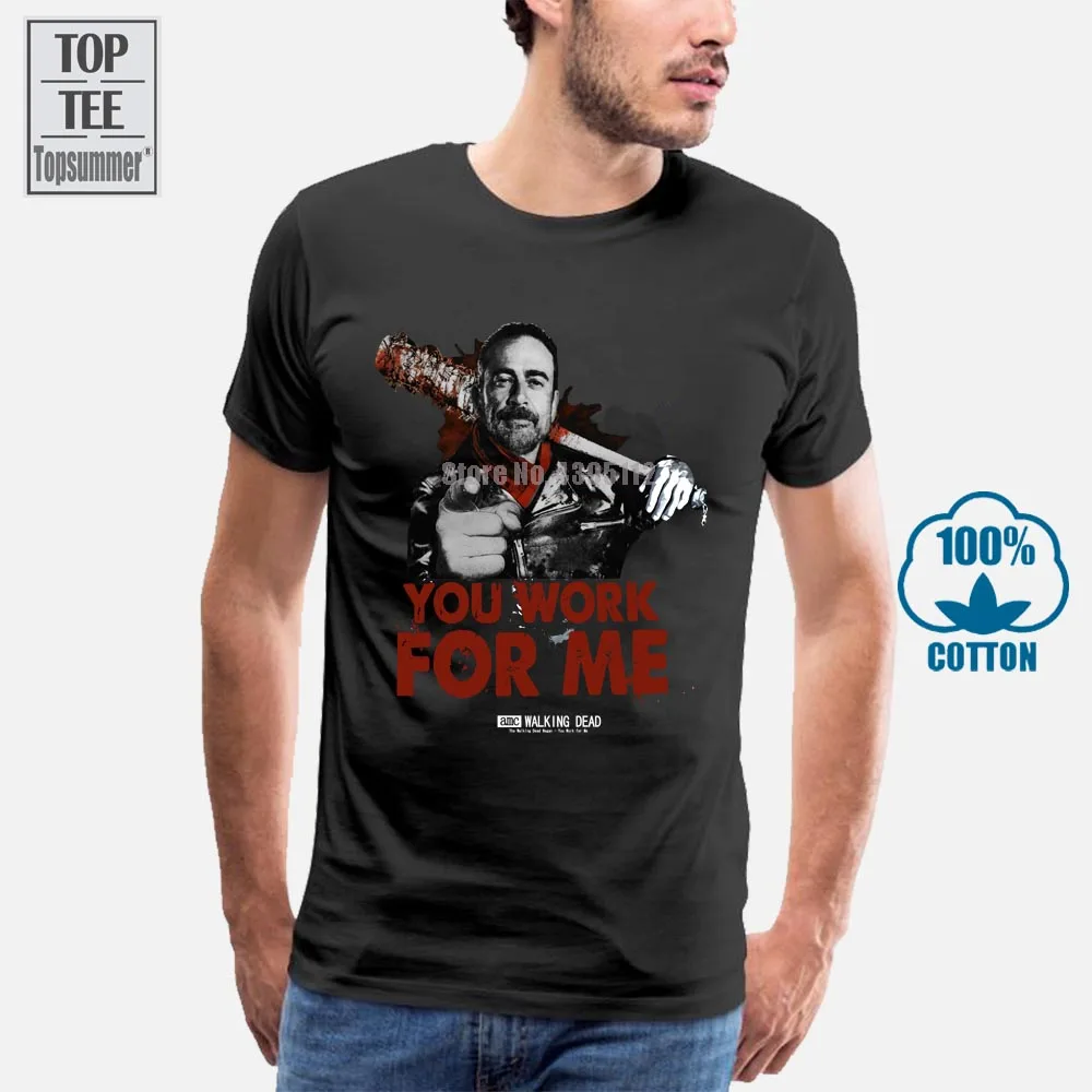 

Interesting T Shirts Short T Shirt The Walking Dead You Work For Me Negan E Lucille Maglia Crew Neck Short 012498