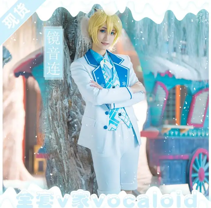 Костюм для Хэллоуина женщин VOCALOID кагамине Рин Лен Снежный Хацунэ Мику 10-летие