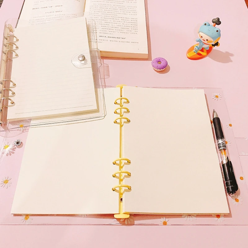 

Cute Daisys A 5 Binder Cover for A 5 Personal Planner Binder Loose-leaf Notebook