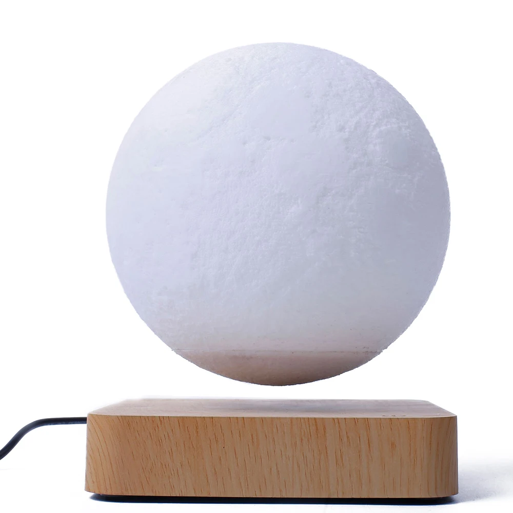 저렴한 참신한 자기 부상 달 램프 LED 3D 공중 부양 야간 조명, 터치 컨트롤 어린이 방 장식 선물 플로팅 테이블 램프