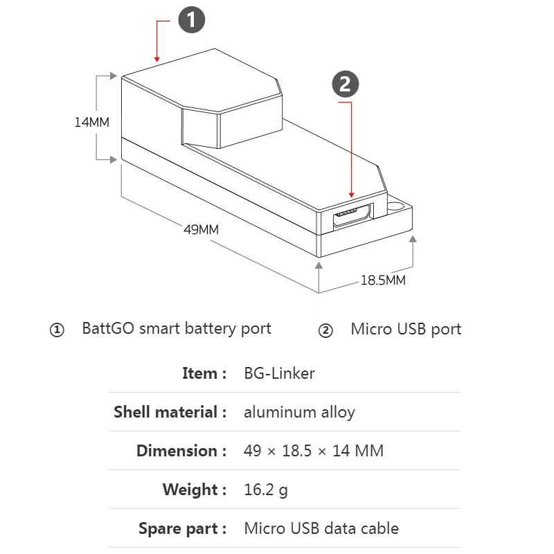 

3 pcs ISDT BG-Linker BattGO Smart Battery Linker Adapter