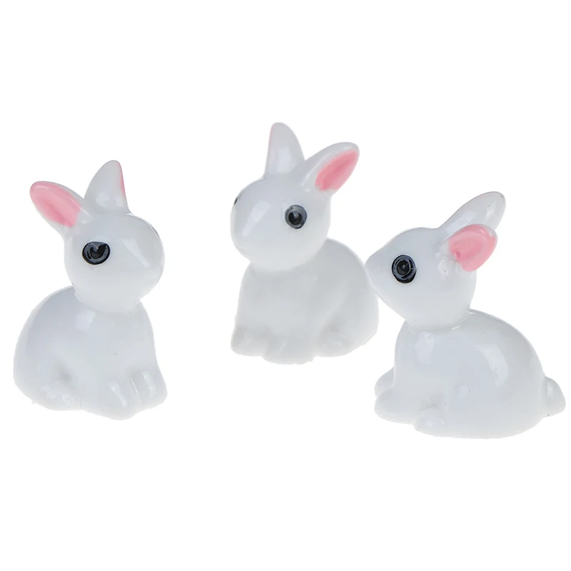 

10pcs Miniature Dollhouse Bonsai Craft Garden Landscape DIY Rabbits Decor