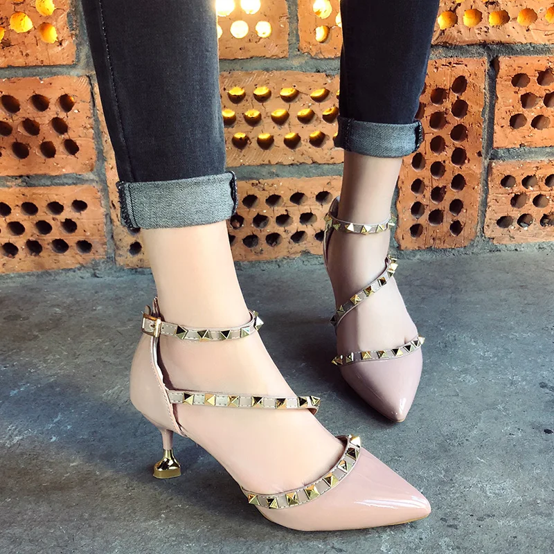 Новинка женские модельные свадебные туфли на высоком каблуке пикантные