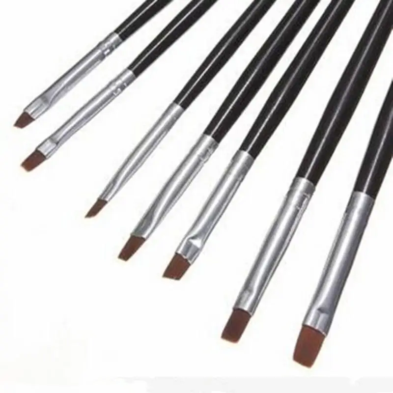7 шт. кисти для маникюра с черной ручкой | Красота и здоровье