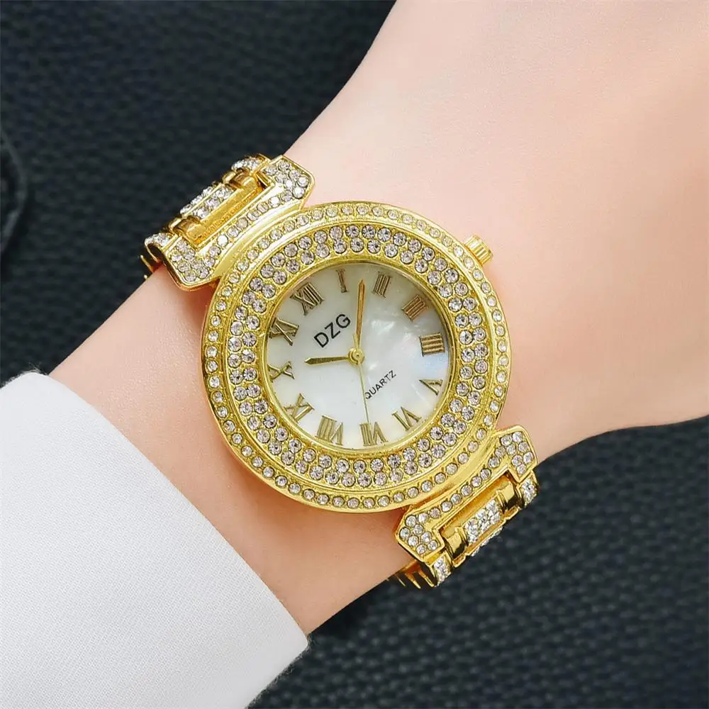 

Women's Watches Diamond Luxury Top Brand Quartz Beautiful Fashion Ladies Bracelet Watch Ladies Watch Stainless Steel Dial Gift
