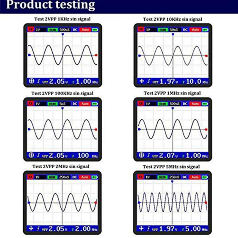 Dso Fnirsi Pro Портативный осциллограф Mini портативный цифровой 5M полоса пропускания