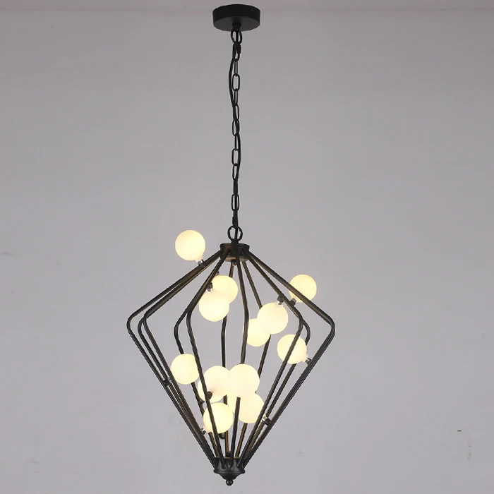 Простой художественный креативный светильник стеклянный шар пузырчатая лампа