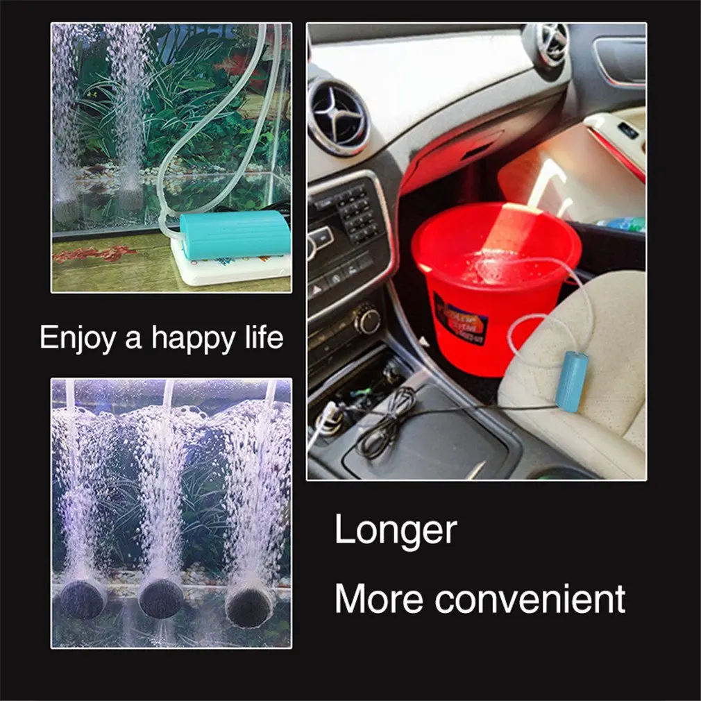 Аквариумный кислородный воздушный насос с USB бесшумные энергосберегающие