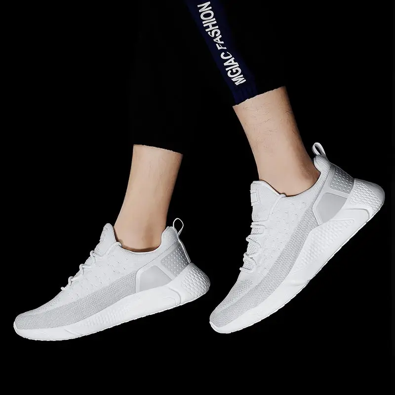 Plus Size Summer Lightweight Running Shoes Men Sport Sneakers Men's Sports Cheap Black Fitness Training Zapato A-494 | Спорт и