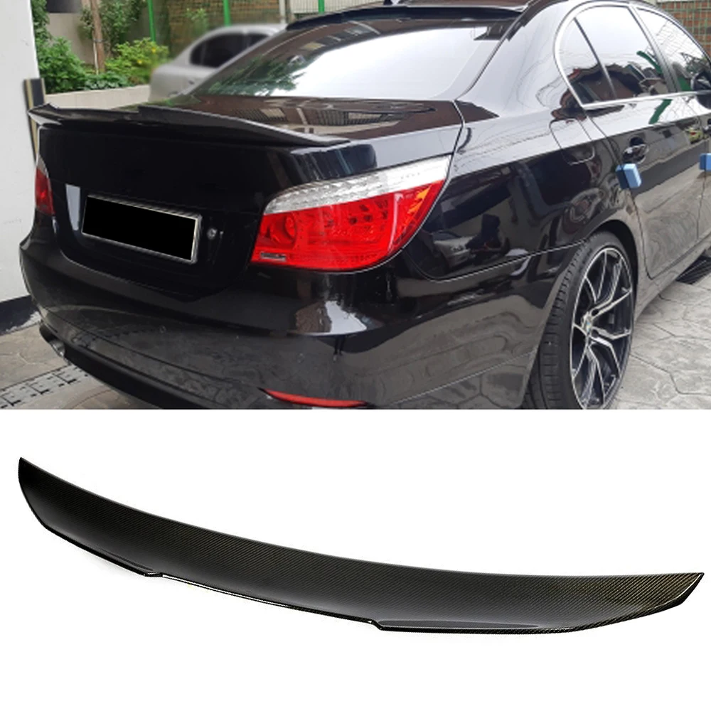 Углеродное волокно задний багажник спойлер для BMW 5 серии E60 база седан M Tech M5 2004 2009