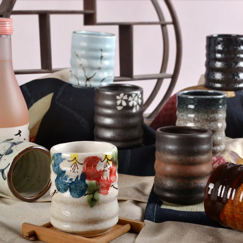 Japanese Style Cups Ceramic Tea Cups Drink Cup Wine Set Japanese and Korean Sushi Tableware Tea Sets Ceramics Home Restaurants