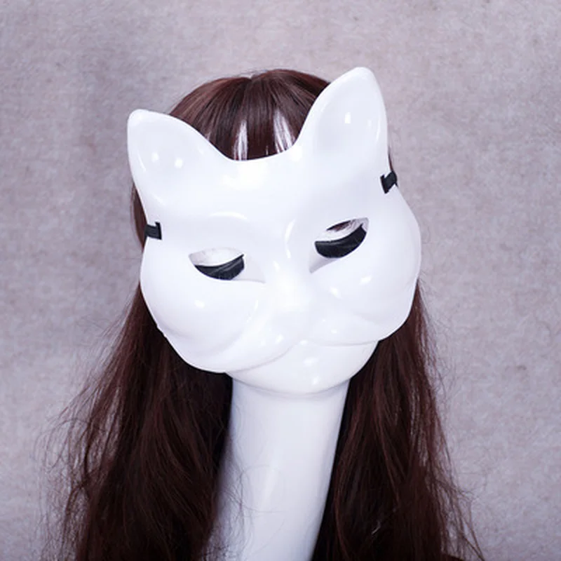 Fox Face Mask Cosplay Decoration DIY Handmade Costume Party Unpainted Sexy Women Masquerade Masks |