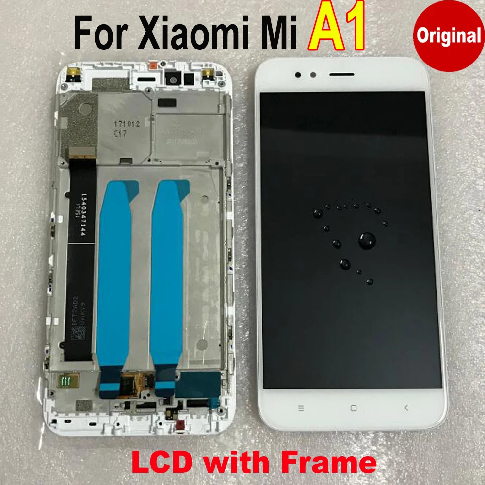 Pantalla LCD Original Mi5x, touchscreen, montaje de digitalizador con sensor y marco para Xiaomi Mi A1 MiA1 MA1 5X M5X, el mejor rendimiento, 100% original-1