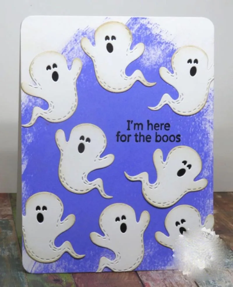 

New Metal Cutting Dies Ghost Halloween Border Craft Stencil Diy for Scrapbooking Handmade Card Make Shape Album Decoration Model