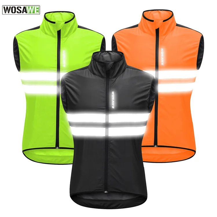 

Велосипедные куртки WOSAWE без рукавов, пальто, светоотражающая дышащая верхняя одежда, велосипедная Мужская ветровка, велосипедные куртки