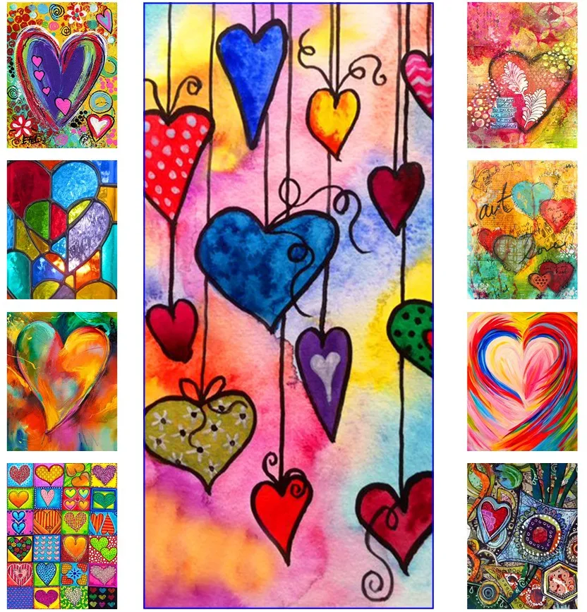 Подарок на день Святого Валентина алмазная живопись Серия Love полная круглая