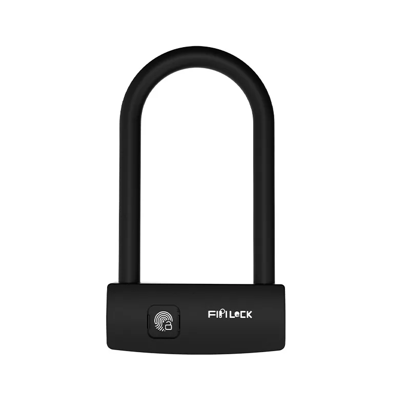 Fingerprint Lock Smart Bike Locks Biometric Bicycle U with USB Rechargeable Waterproof IP65 Anti-Theft New | Спорт и развлечения