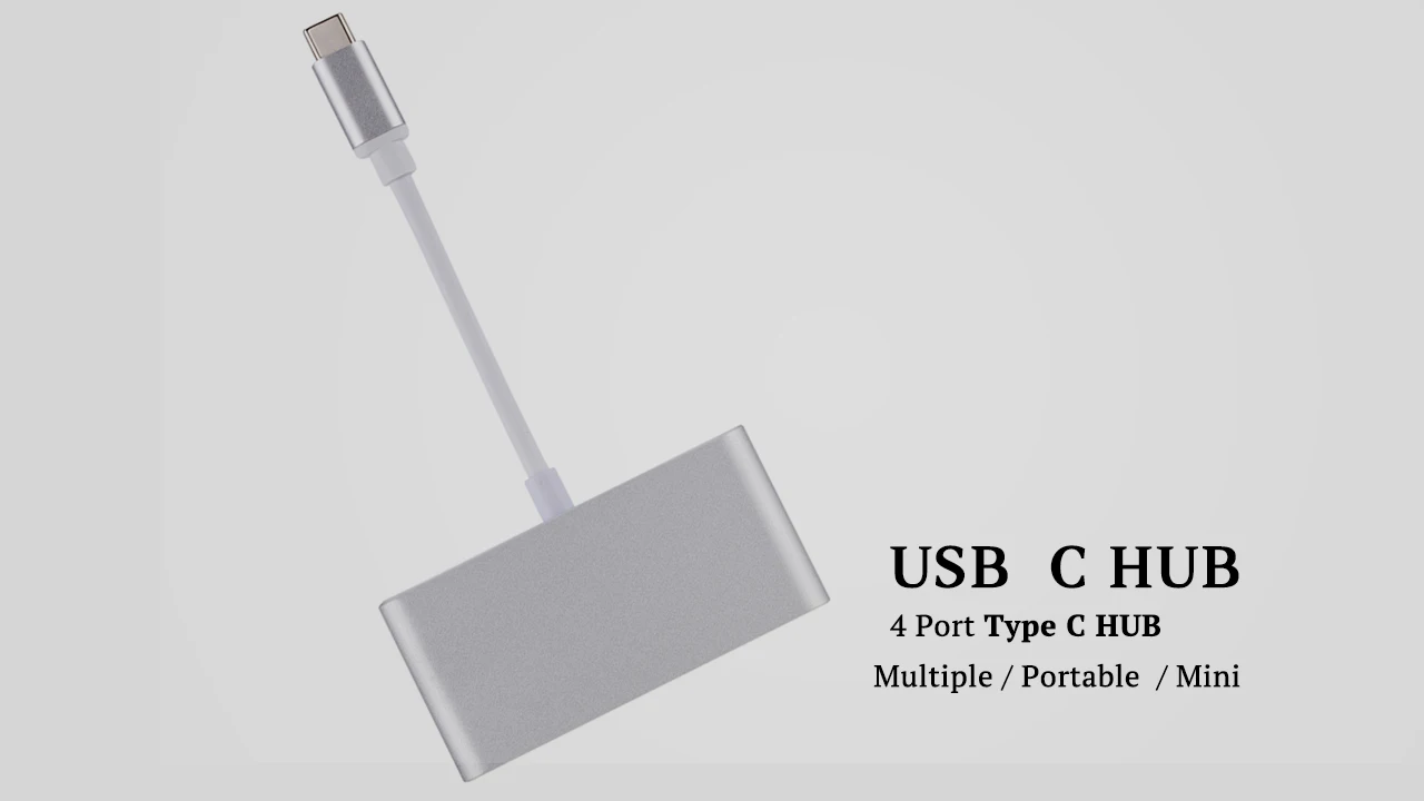 USB C концентратор адаптер для MacBook Pro 13 type C к USB 3,0 2,0 PD док-станция для MacBook Air 13 адаптер 4 порта usb-хаб type C конвертер