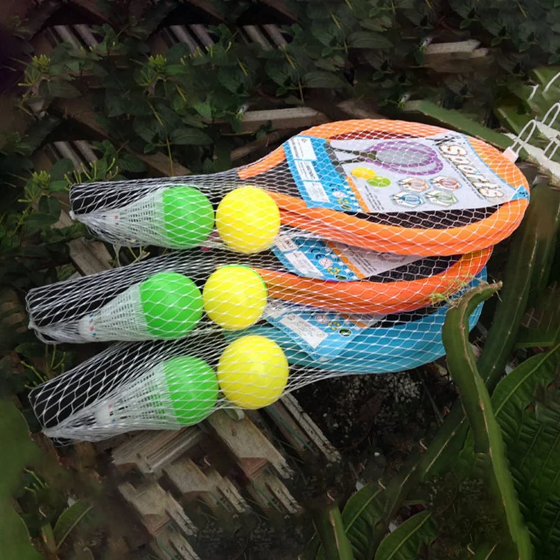 

1 Pair Badminton Racket for Children Indoor Outdoor Sport Game Kids Toys Orange