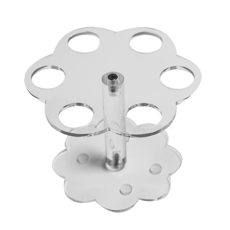 6 отверстий акриловый держатель для мороженого/1 шт прозрачный конусная стойка