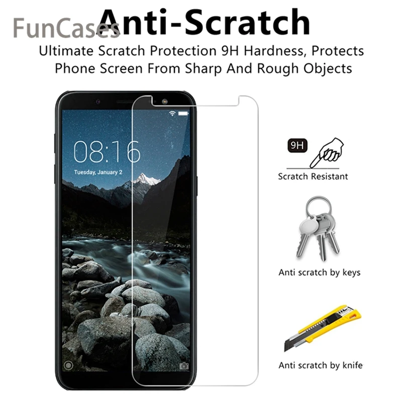 9H HD защитная пленка для экрана телефона Защитное стекло Samsung J4 J6 J8 Plus 2018