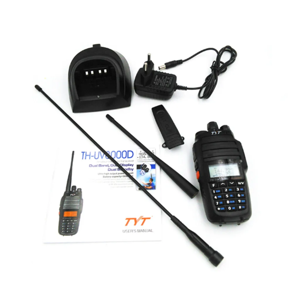 TYT TH-UV8000D рация 10 км Двухдиапазонная VHF и UHF 10 Вт 10 км Любительское радио 3600 мАч кросс-полосный ретранслятор функция радио