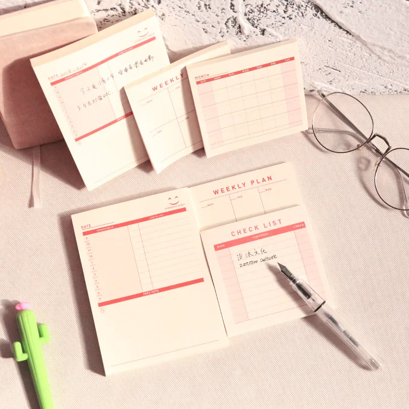 

Daily Weekly Monthly Desk Diary Planner Stickers Planner Planning Pads To Do List Checklist Memo Pad Post Paper Office BLT70