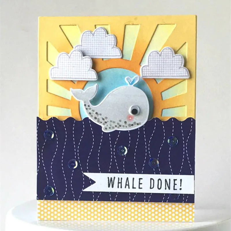 Блестящий Солнечный высечки для изготовления открыток выдолбленные солнечные