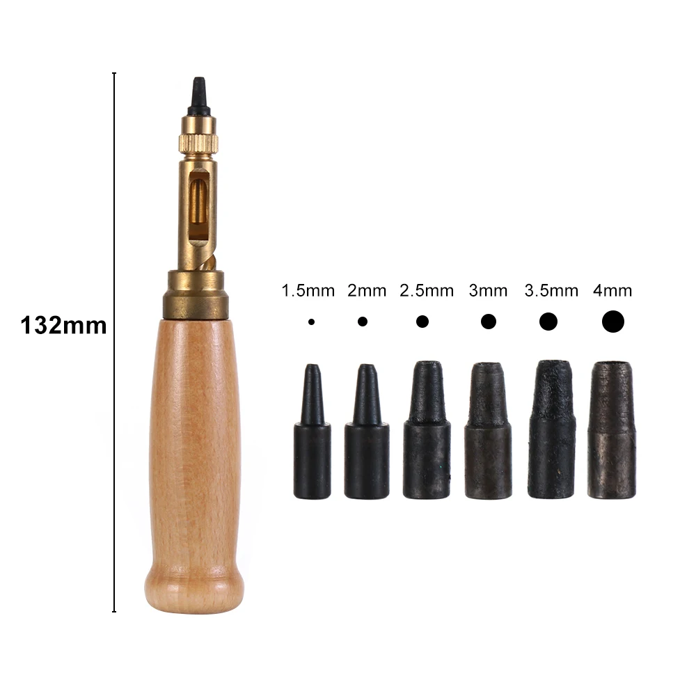 1 шт. съемное сверло Авто Пояс Дырокол пробивая кожаный инструмент кожевенное