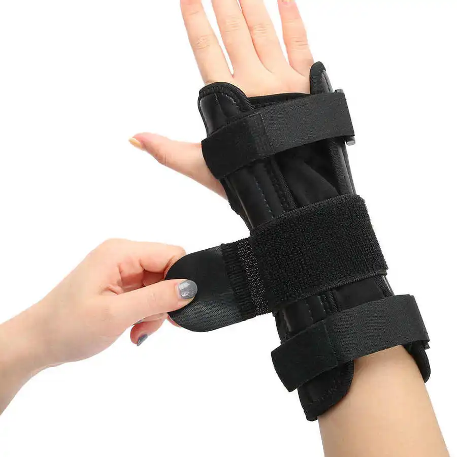 Воздухопроницаемая универсальная защита для запястья правой и левой руки черный