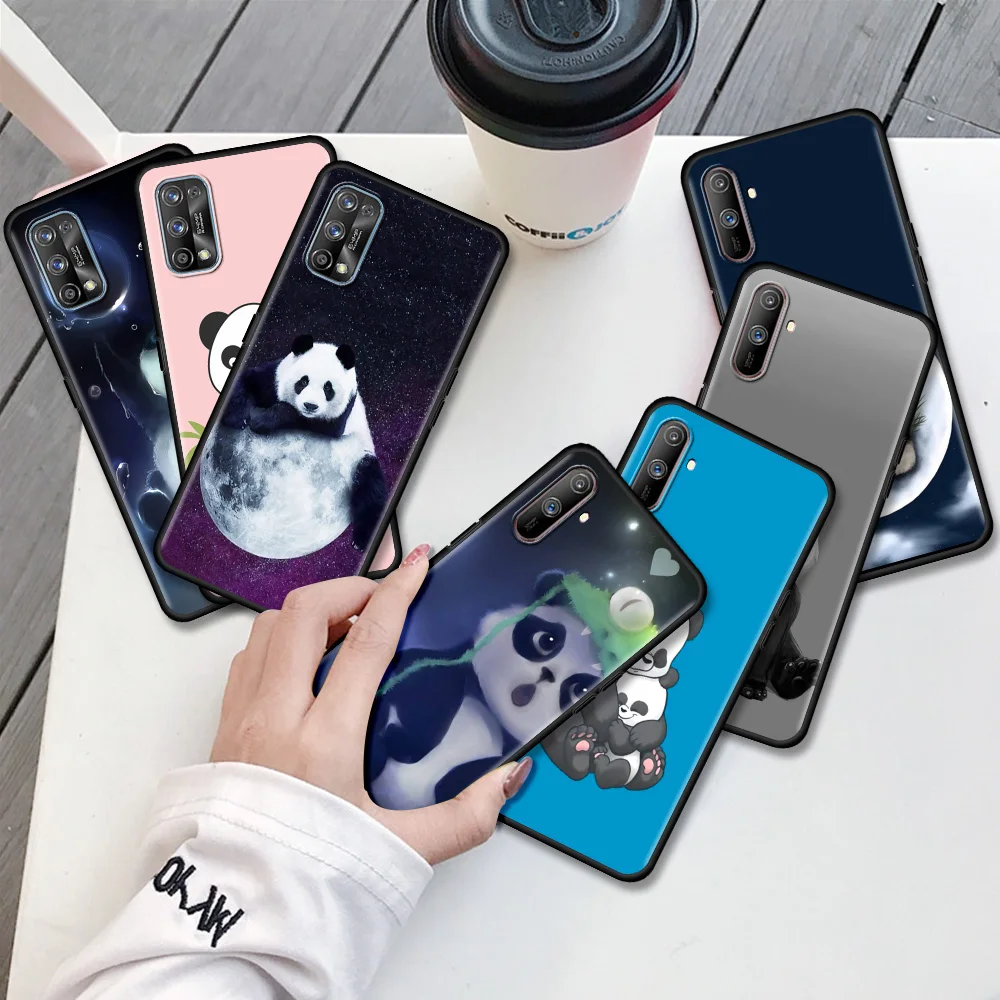 

Animal Funny Panda Matte Case for Oppo Realme 8 C21 6 7 Pro C3 A53 A9 GT XT A93 A52 7i 5 Find X2 Lite Soft Phone Cover Sac