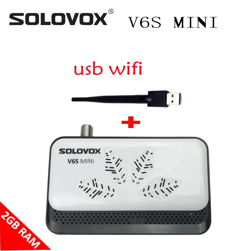 5 шт./лот SOLOVOX V6S MINI 2G RAM H.265 DVB S2 спутниковый ТВ-приемник с поддержкой M3U Xtr.am Stalk mac TV