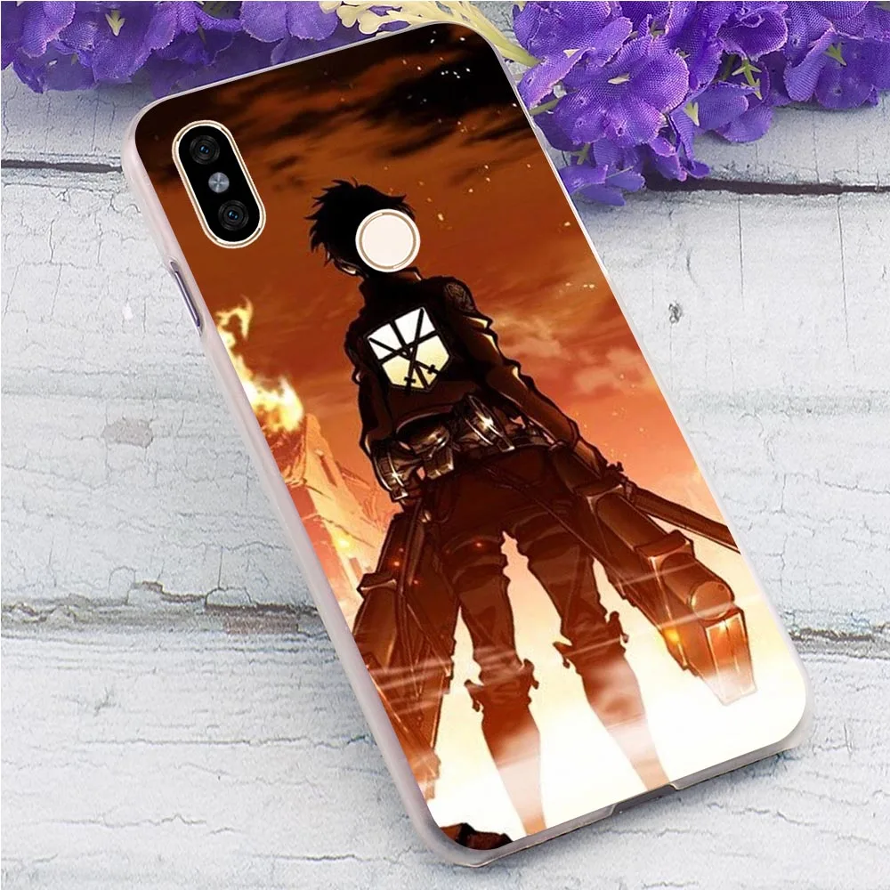Чехол для телефона Pocophone F1 Attack on the giant Cover Mi A1 A2 Lite 5X 6X 6 8 9 9se Mix 2S 9T Pro CC9E CC9 A3 |