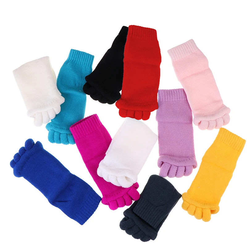 

1Pair Five Toes Separators Foot Sock Hallux Valgus Corrector Bunion Adjuster Foot Care Alignment Straightener Socks