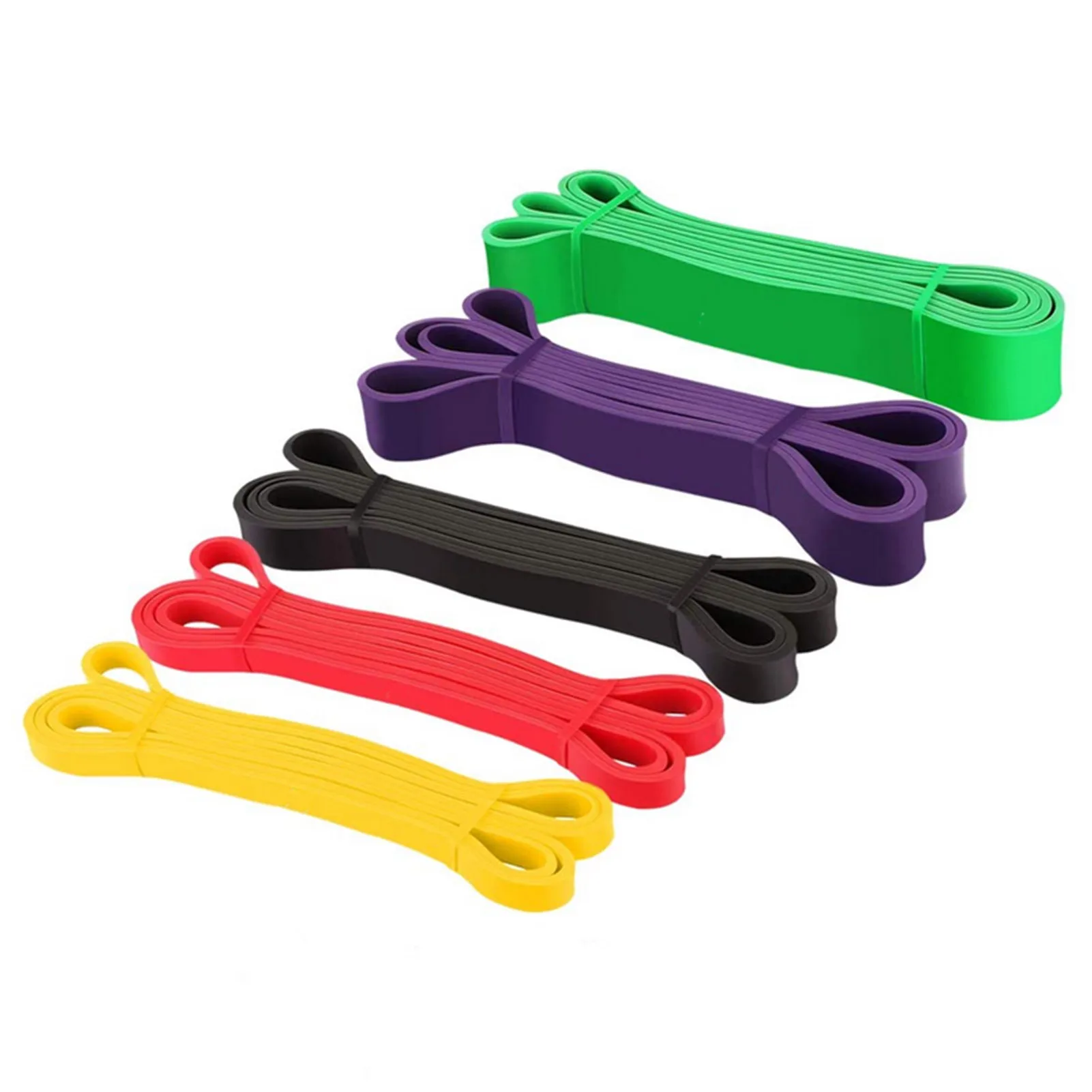 

5Pcs Pull-up Auxiliary Belt Set Elastic Band Body Muscle Exercise Gym Home Resistance Stretch Training Fitness Strap